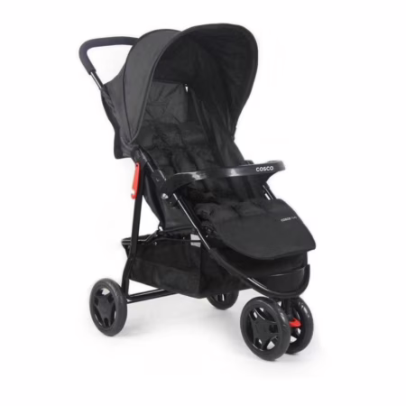 Carrinho De Bebê Cosco Kids, Toffy, Preto Absoluto