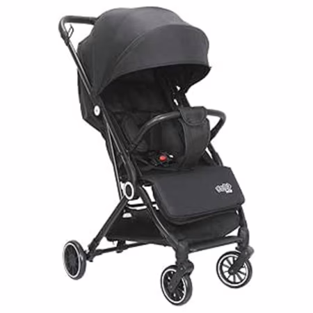 Carrinho de Bebê Passeio Vira Berço NIVI Até 15kgs Maxi Baby - Preto