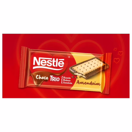 Chocolate Chocotrio NESTLÉ Pasta de Amendoim 90g