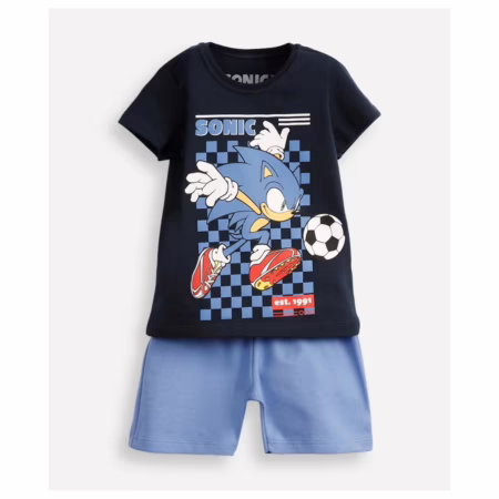 Conjunto Infantil Curto Algodão Sonic - Tam 01 ao 05