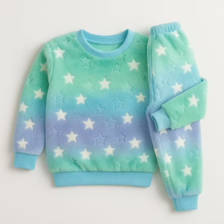 Conjuntos De Soft Fleece Infantil Estampado De Inverno MENINO Sortidos