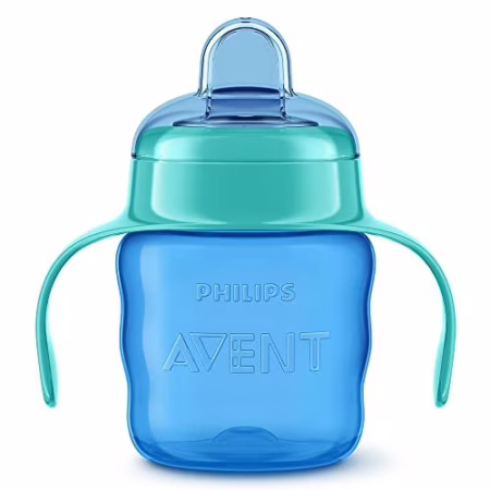 Copo De Transição Philips Avent 200ml 6m+ Azul com Alças