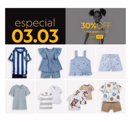 Data Dupla na C&A 🥳 Ganhe 30% OFF + Frete Grátis
