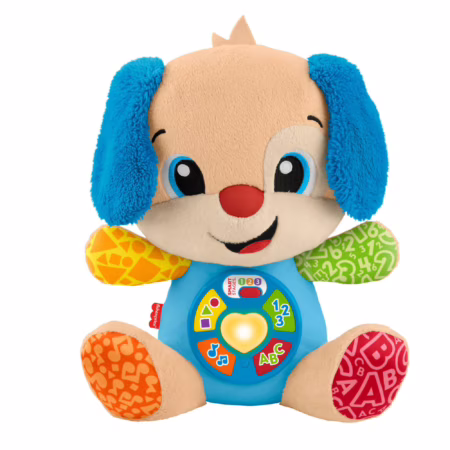 Fisher-Price Aprender e Brincar Brinquedo para Bebês Cachorrinho Aprende Comigo para crianças a partir de 6 meses
