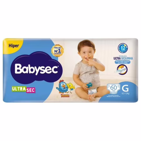 Fralda Babysec Ultrasec G 60 Unidades