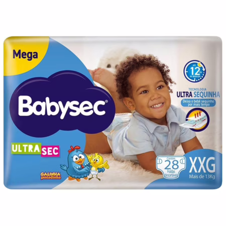 Fralda Babysec Ultrasec XXG 28 Unidades