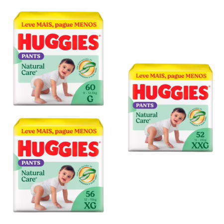 Fralda Huggies Natural Care Roupinha