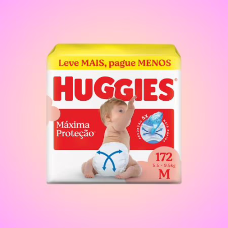 Fralda Huggies Supreme Care M - 172 Un