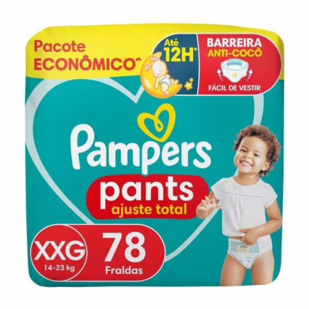 Fralda Pampers Pants Ajuste Total M ao XXG