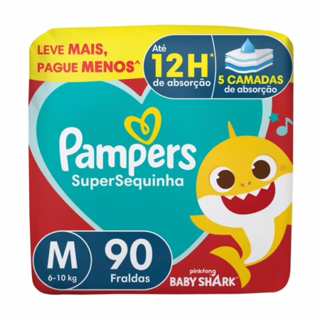 Fralda Pampers Supersequinha