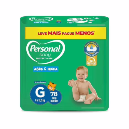 Fralda Personal Baby Protect&Sec G 78 unidades