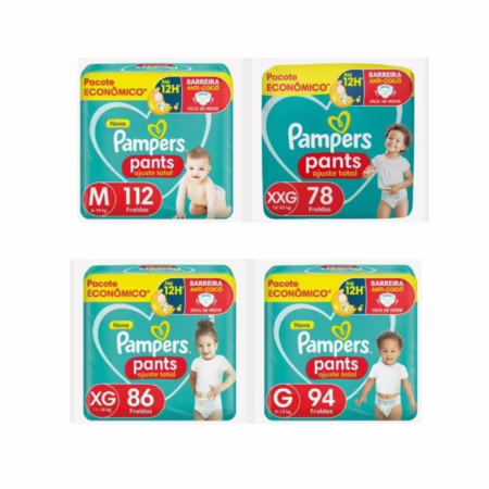 Fraldas Pampers Pants Ajuste Total