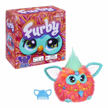 Furby Coral, Brinquedo de Pelúcia Interativo ativado por Voz coral