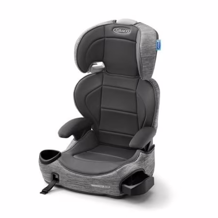 🛍️Graco Cadeira Infantil para Carro TurboBooster® 2.0 LX com Sistema LATCH, Gannon, Cinza Mescla