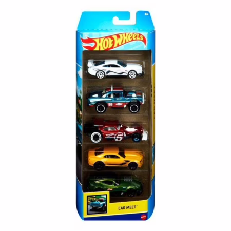🛍Hot Wheels Cartela De Carrinhos Com 5 Mattel - O Kit Cor Multicolor