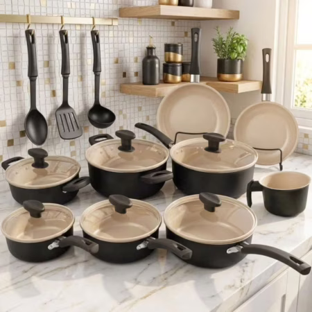 Jogo De Panelas 13 Peças Antiaderente Kit Cozinha Completa