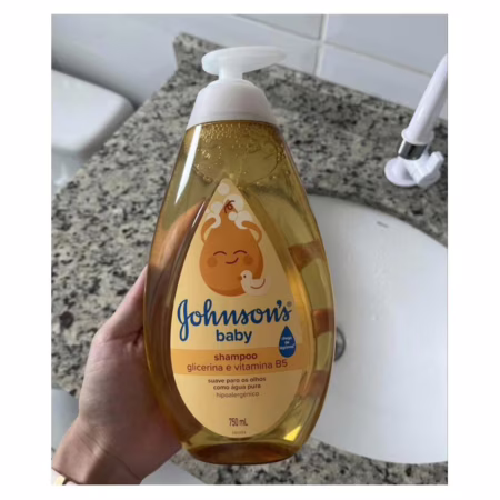 Johnson's Baby Shampoo Para Bebê De Glicerina, 750ml (Frasco grandão)