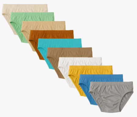 Kit 12 Cuecas Infantil Slip 100% Algodão Confortável