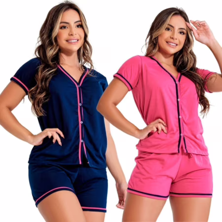 Kit 2 Pijama Curto Americano