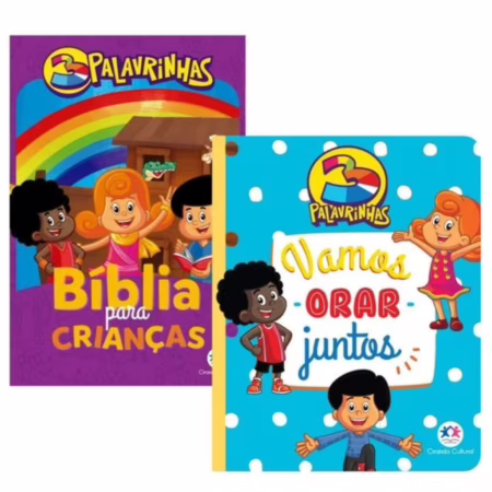 🛍️Kit 3 Palavrinhas | Bíblia para Crianças + Vamos Orar Juntos | Ciranda Cultural
