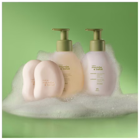 Kit Mamãe e Bebê Banho com Cheirinho de Amor (3 produtos)
