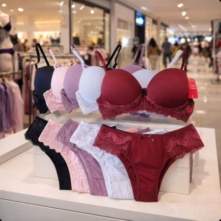 Langerie Femininas Lingerie Atacado Kit C/ 5 Conjuntos
