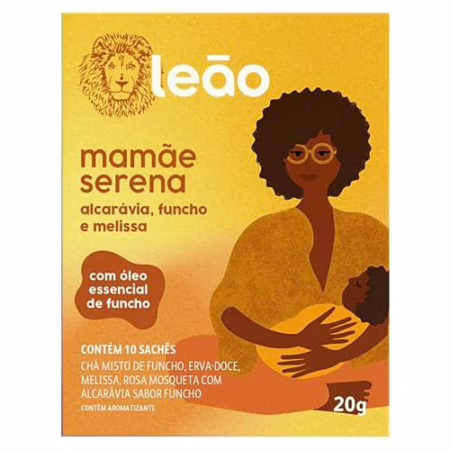 Leão Mamãe Serena - Alcarávia, Funcho e Melissa 10 Sachês