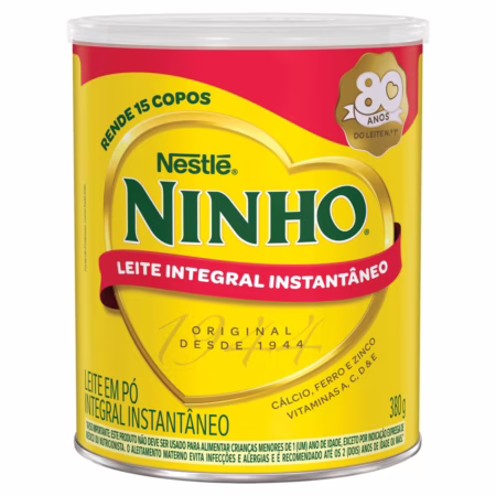 🛍️Leite Pó Instantâneo Integral Ninho Lata 380g