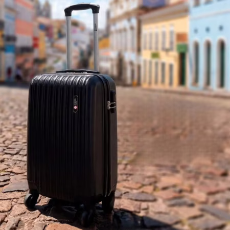 Mala de viagem bordo pequena 10kg Londres Swiss Move Preto