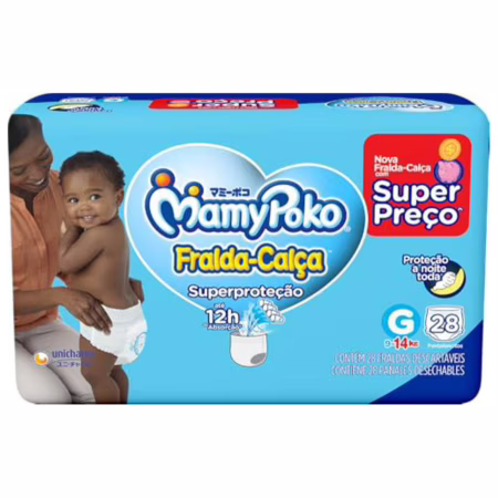 MamyPoko Fralda-Calça Superproteção G 28 Unidades