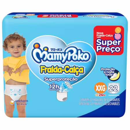 MamyPoko Fralda-Calça Superproteção XXG 22 Unidades
