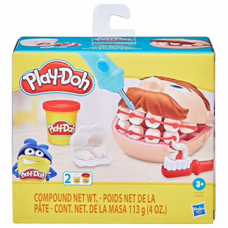 Massa de Molelar Play-Doh Mini Kit Brincando de Dentista