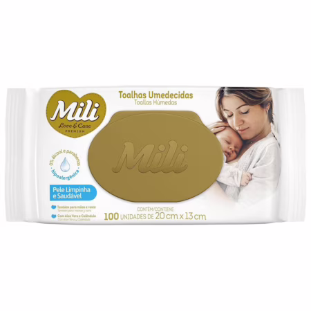 Mili Toalhinha Umedec  Mili Love&Care - 100 Unidades