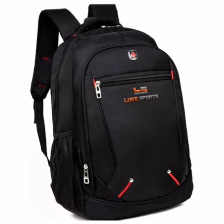 Mochila Preta Ajustavel Para Notebook Bolsa Multifuncional Unissex Escolar