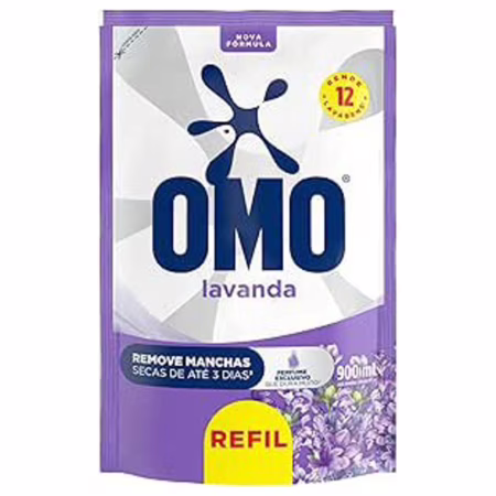 OMO Sabão Liquido Refil Lavanda Edição Especial 900Ml Omo