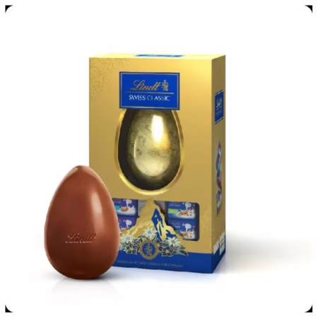 Ovo De Páscoa Lindt Swiss Classic Ao Leite 130g