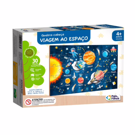 Pais & Filhos - Quebra-Cabeça Viagem ao Espaço 30 Peças