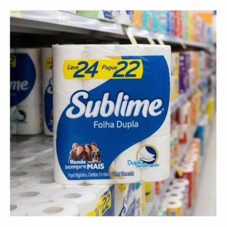 Papel Higiênico Folha Dupla Sublime Softys 24 Rolos 30m