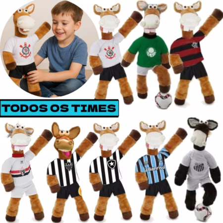 🛍️Pelúcia Cavalinho Fantástico Mascote Todos Os Times Brasileirão 2025 - NOVIDADE CAVALINHO DO REMO