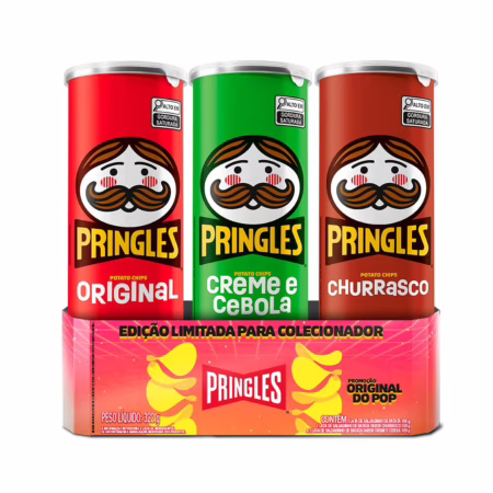 Pringles Original do Pop Pack com 3 sabores