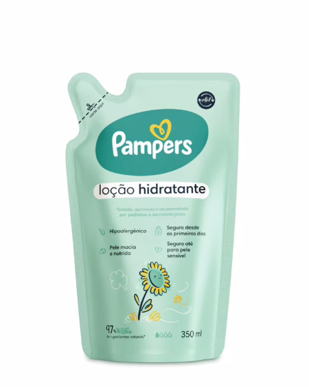 Refil Loção Hidratante Pampers Girassol 350ml