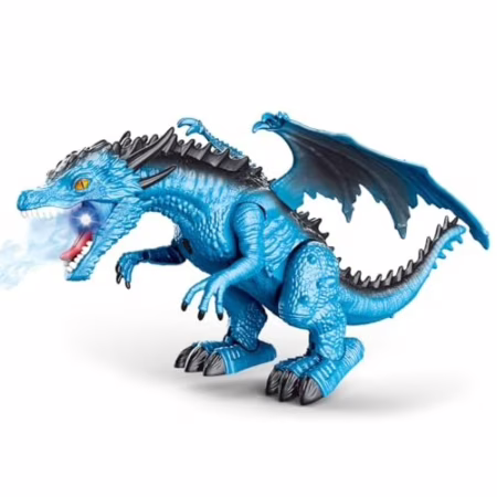 🛍️Replay Kids Dragão de Brinquedo Com Controle Anda Emite Som (Azul)