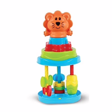 🛍️Rolinho com Diferentes Atividades Baby Roll Tower com Empilháveis Solapa, Maral, Multicor,Tamanho único