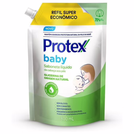 Sabonete Líquido Para Bebês Protex Baby Glicerina Natural 800ml