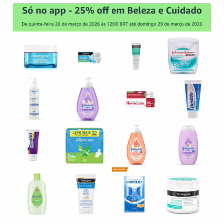 Só no app - 25% off em Beleza e Cuidado