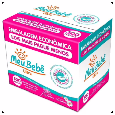 Toalha Umedecida Meu Bebê Ultra 500 Folhas