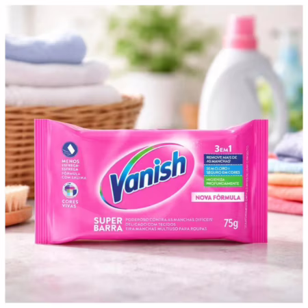 Vanish Tira Manchas Em Barra 75G Para Roupas Coloridas