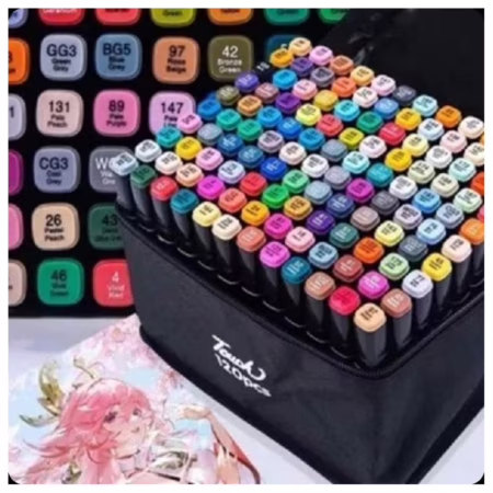 120 peças Caneta Marcadora De Ponta Dupla Conjunto De Canetas De Aquarela Especial