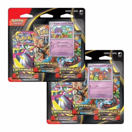 3pack Pokémon Mega Evolução Sortido Drifloon Ou Drifblim Cartas Cards Drifblim Ou Drifloon Português