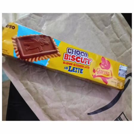 Biscoito com Chocolate Chocobiscuit GAROTO ao Leite 78g